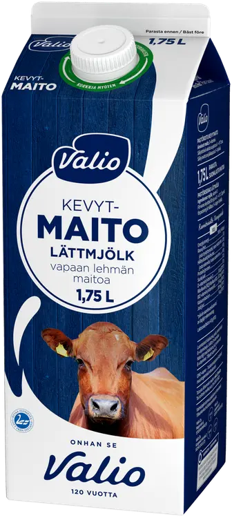 Valio vapaan lehmän kevytmaito 1,75 l