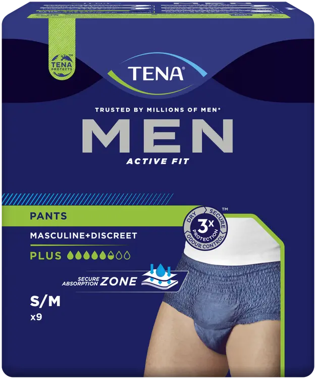 TENA Men Active Fit Pants Medium 9 kpl