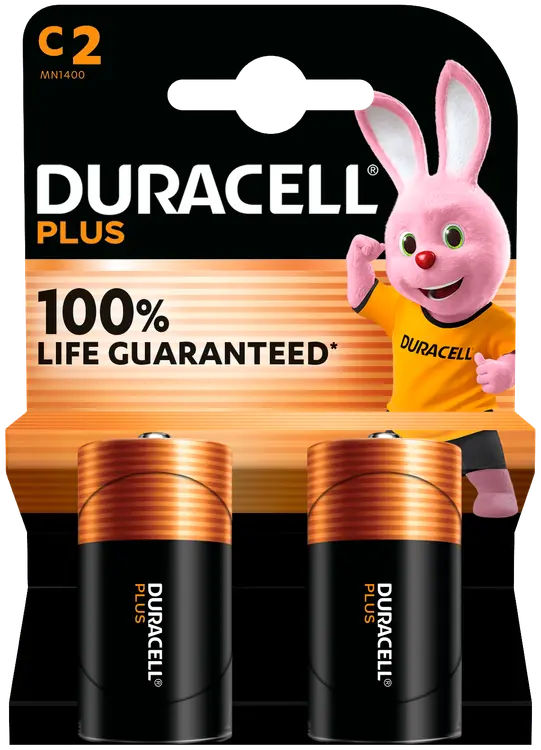 Duracell 2kpl Plus C