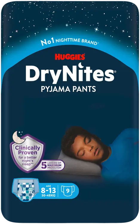 Huggies DryNites poika 9kpl 8-13 vuotta