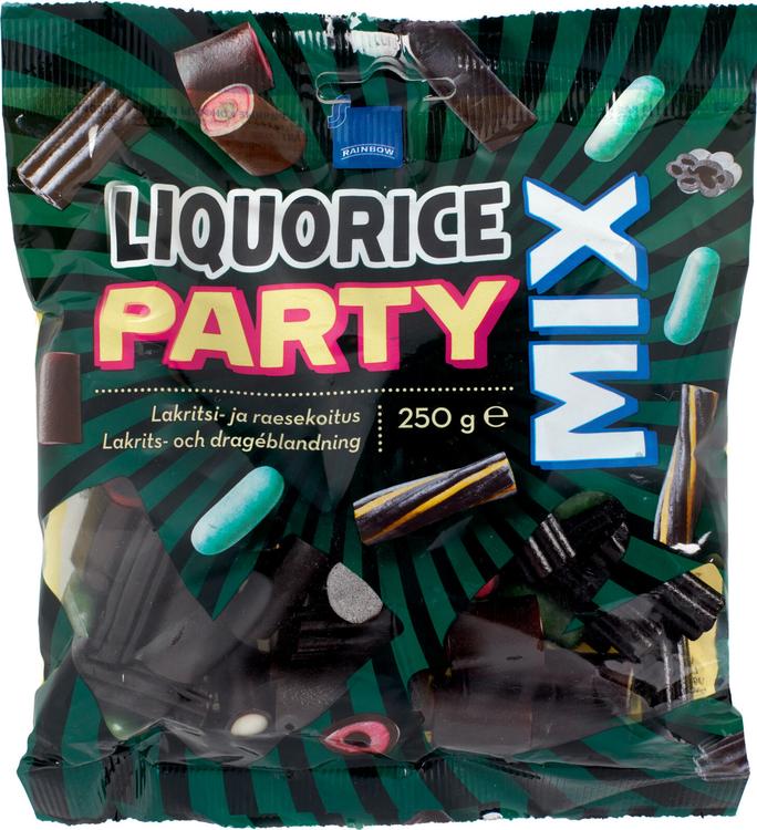 Rainbow liquorice party mix 250g