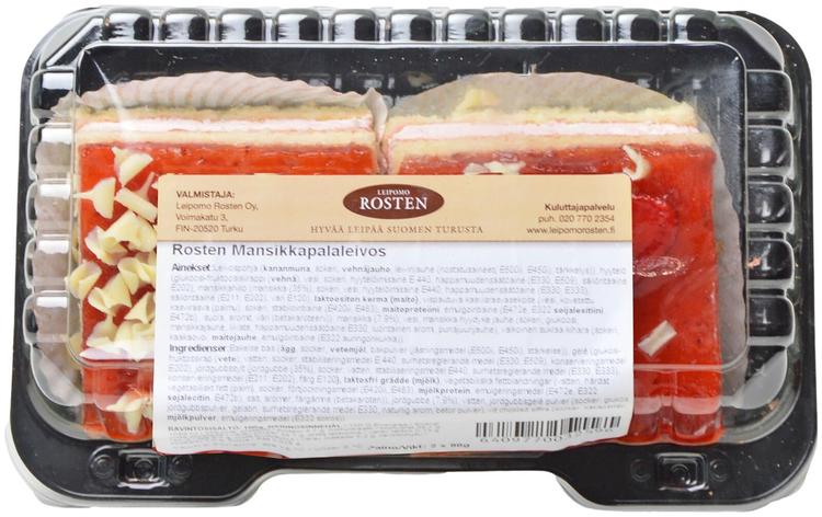 Rosten Mansikkapalaleivos 2kpl 180g