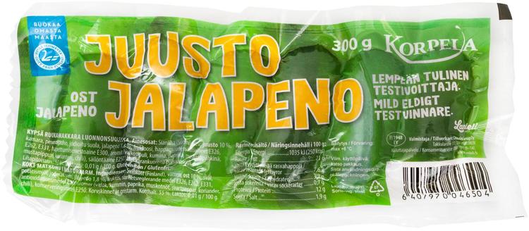 Korpela juustojalapeno makkara 300g