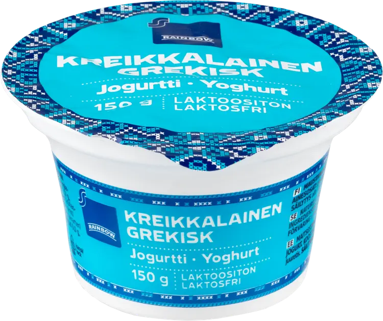 Rainbow 150g 2% kreikkalainen jogurtti laktoositon