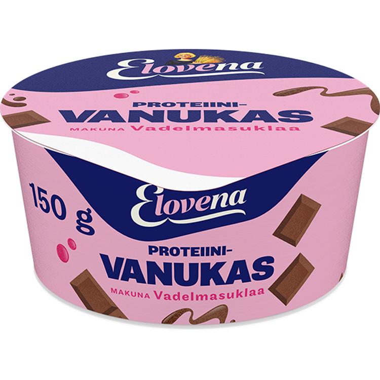 Elovena 150g vadelmasuklaa proteiinivanukas