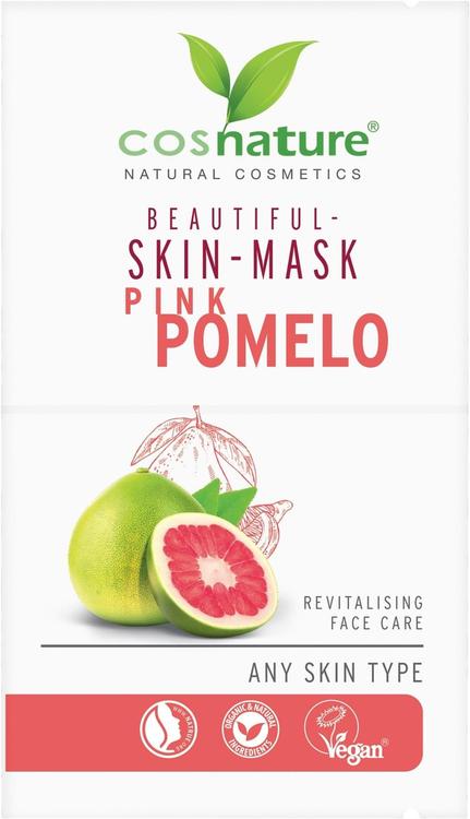 cosnature Beautiful skin mask pink pomelo - Kasvonaamio Pomelo 2 x 8ml