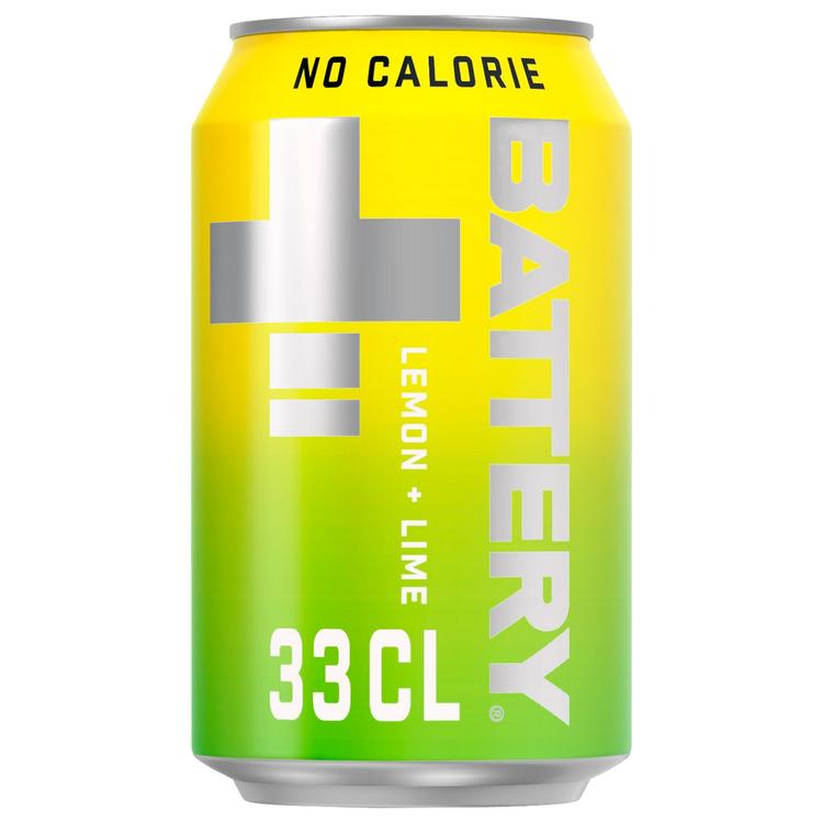 Battery No Calorie Sitruuna-Lime energiajuoma tölkki 0,33 L