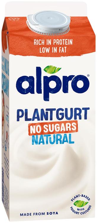 Alpro Plantgurt Hapatettu Soijavalmiste, Maustamaton, no sugars 750g