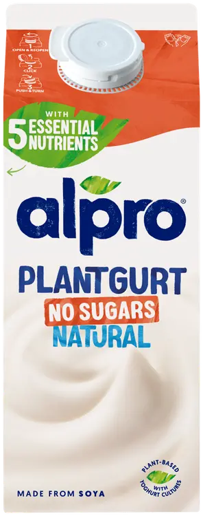 Alpro Plantgurt Hapatettu Soijavalmiste, Maustamaton, no sugars 750g