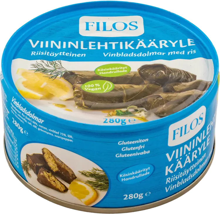 Filos riisitäytteinen viininlehtikääryle 280g