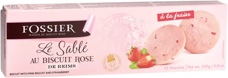 Fossier Pinkki Mansikkakeksi 110g