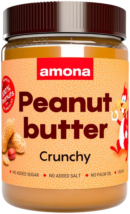 Amona maapähkinävoi 100% crunchy 350g