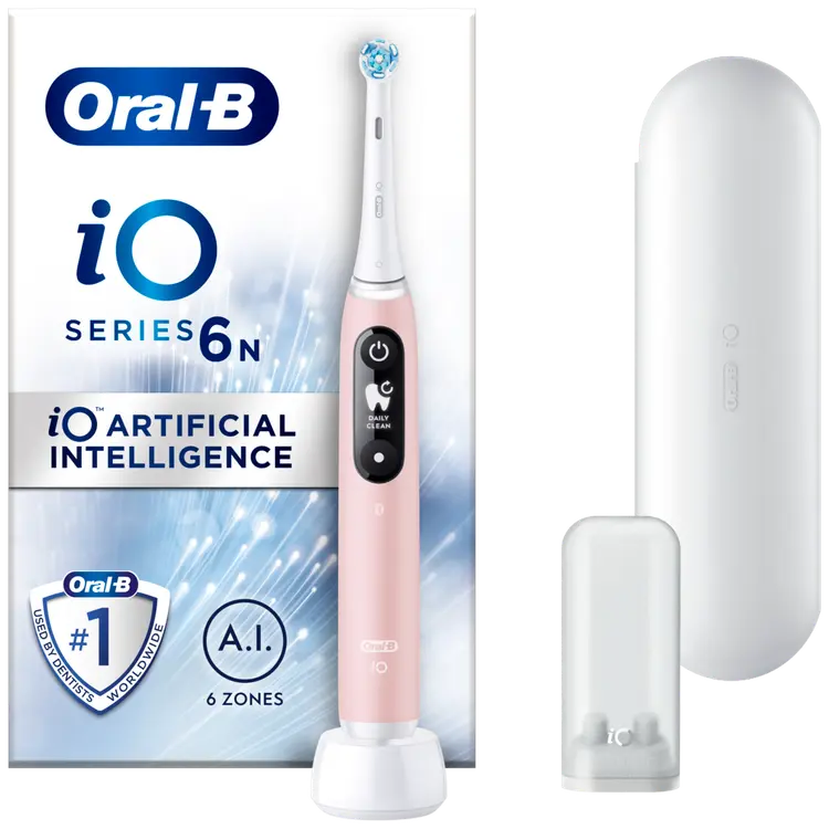 Oral-B Sähköhammasharja iO6 Pinkki + matkakotelo