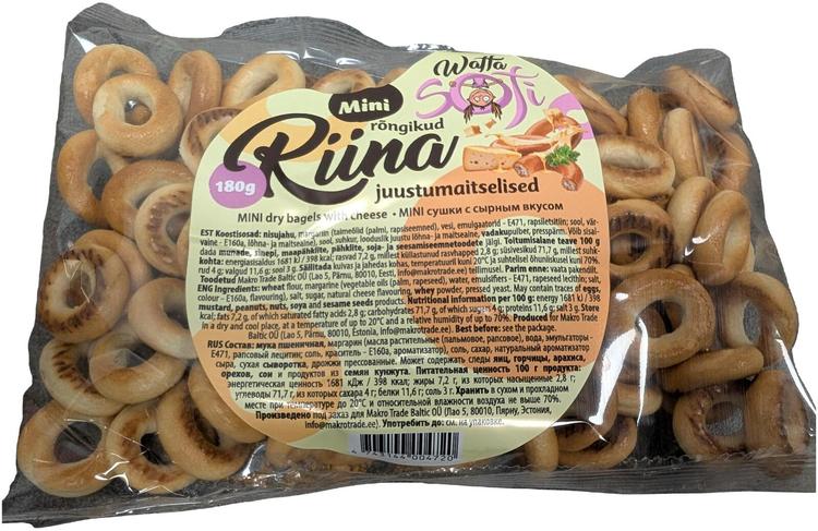 Waffa sofi mini rõngik riina juustumaitseline 180g