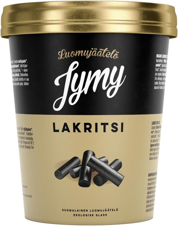 Jymy Luomujäätelö Lakritsi 500ml