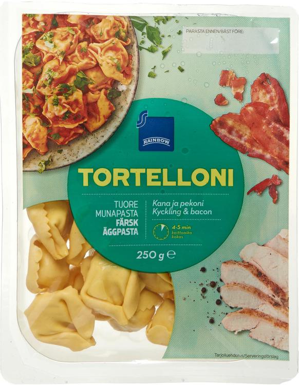 Rainbow 250g kana & pekoni tortelloni tuorepasta 250 g