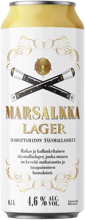 Marsalkka Lager 4,6% olut 0,5l tölkki