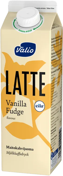 Valio Latte vanilla fudge maitokahvijuoma 1 l laktoositon