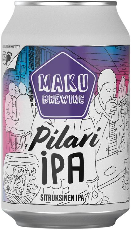 Maku Brewing Pilari West Coast IPA 5,2% 0,33l olut tölkki