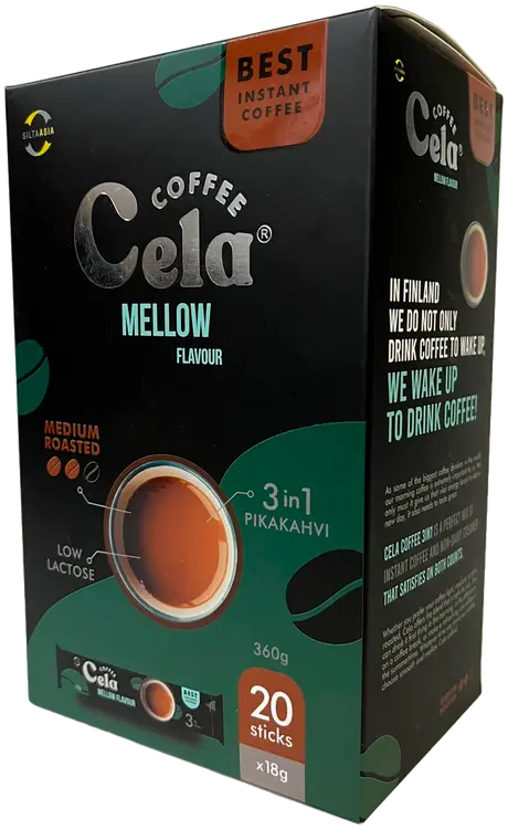 Cela Coffee Pikakahvi 3in1 18g/pussi - 20 pussia/laatikko