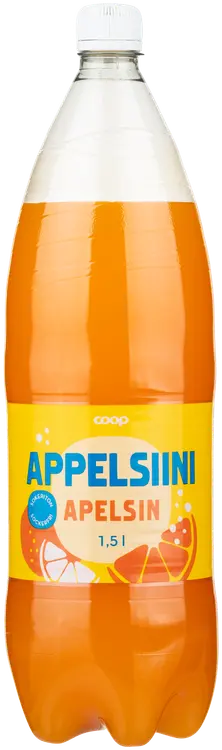 Coop Appelsiini Sokeriton virvoitusjuoma 1,5 l kmp