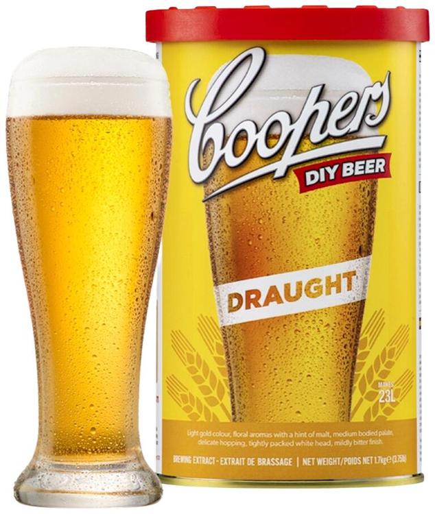 COOPERS Draught humaloitu mallasuute 1,7 kg ja oluthiiva 7 g