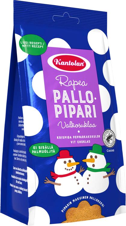 Kantolan Pallopipari valkosuklaa piparkakkupallo 150g