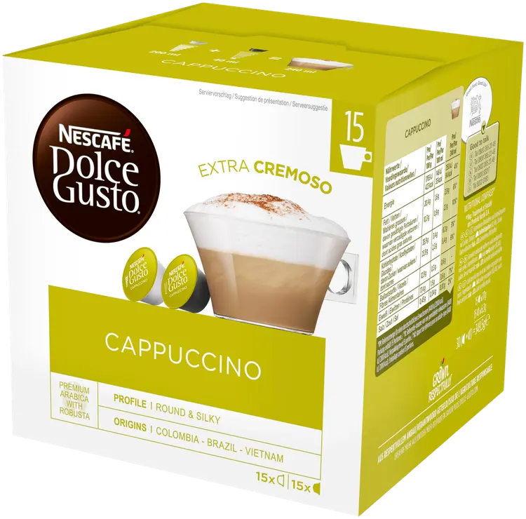 Nescafé Dolce Gusto 30kaps/349,5g Cappuccino maitokahvikapseli