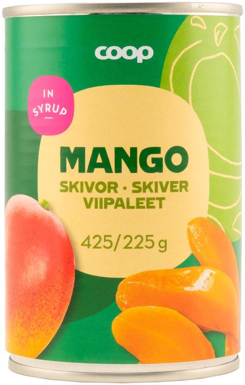 Coop mangoviipaleet sokeriliemessä 425/225 g