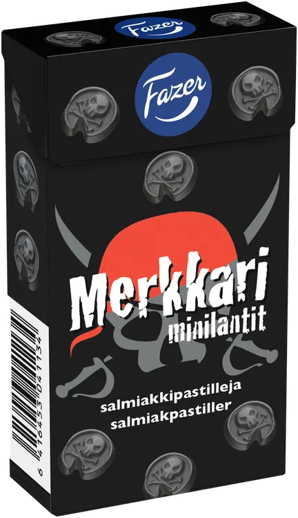 Fazer Merkkari minilantit salmiakkipastillit 38g