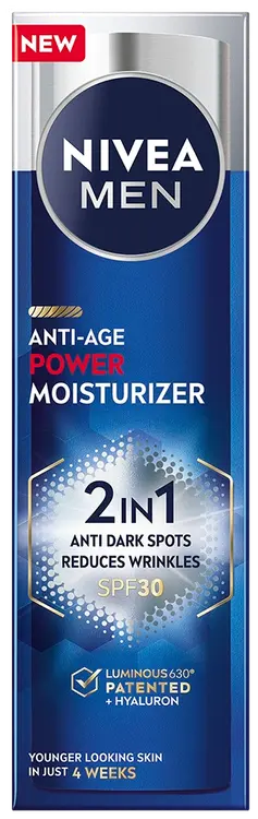 NIVEA MEN 50ml Anti-Age 2in1 Power Moisturizer -kasvovoide