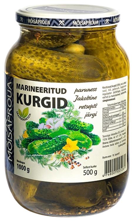 Mõisaproua Marineeritud kurgid 1000g