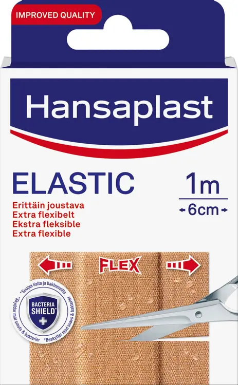 Hansaplast 10x10cmx6cm Elastic erittäin joustava kangaslaastari