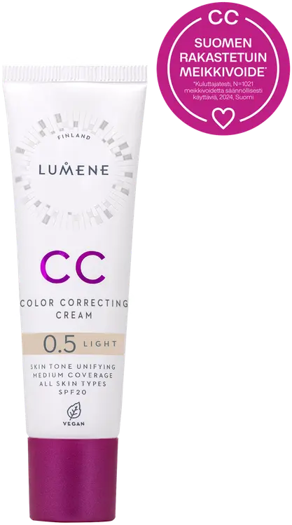 Lumene CC Color Correcting Meikkivoide SK20 0.5 Light 30 ml