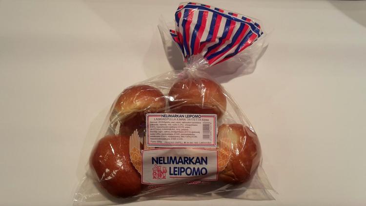 Laskiaispulla ilman täytettä 6/pss 300g Nelimarkan Leipomo
