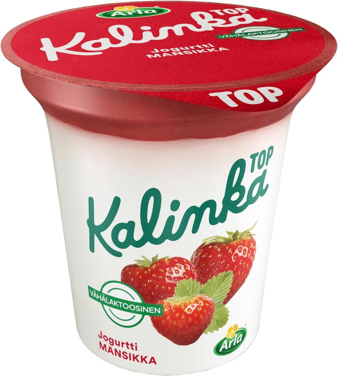 Arla Kalinka Top Mansikkajogurtti 150 g vähälaktoosinen