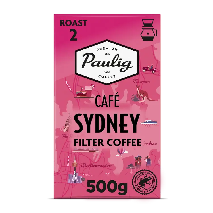 Paulig Café Sydney kahvi suodatinjauhatus 500g
