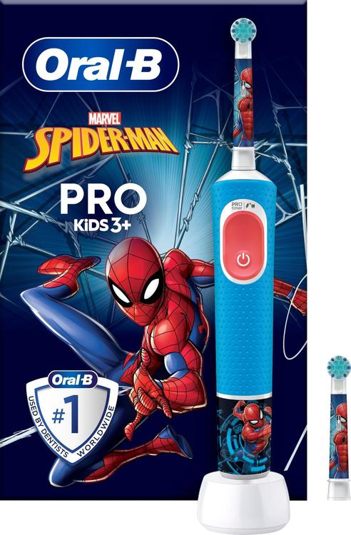 Oral-B Vitality Pro Kids Spiderman sähköhammasharja + lisävaihtoharja
