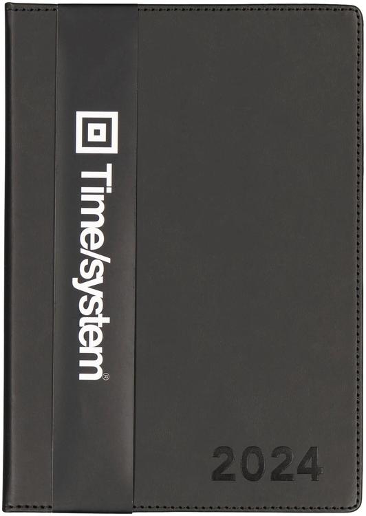 Time System Vuosikalenteri Classic A5 musta 2024
