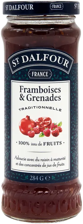 St. Dalfour Vadelma-granaattiomenahillo 284g