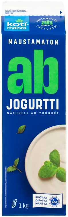 Kotimaista 1 kg Maustamaton AB jogurtti laktoositon