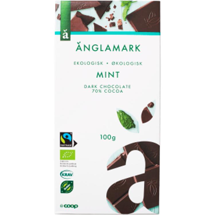 Änglamark 100g luomu tumma suklaa 70% minttu