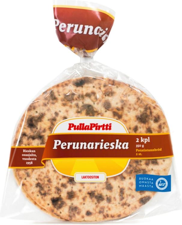 Pulla-Pirtti Perunarieska 2/350g laktoositon perunarieska