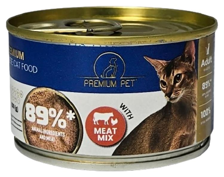 Premium Pet pasteet kassidele Meat Mix 100g