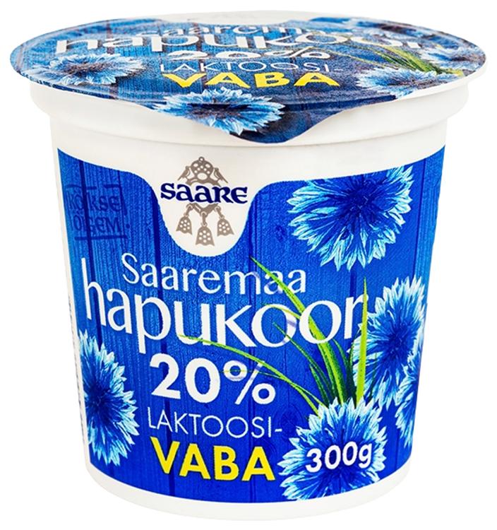 Saare hapukoor 20% laktoosivaba 300g