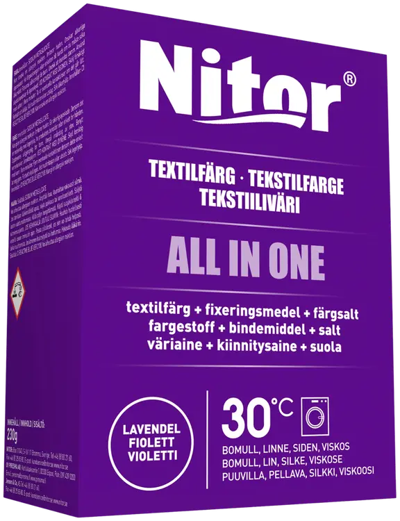Nitor Tekstiiliväri All in one 230g violetti