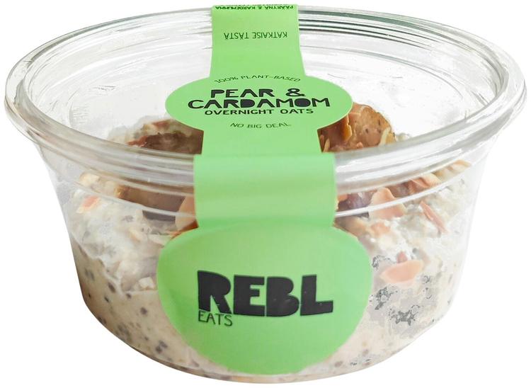Rebl Eats Pear & Cardamom overnight oats 220g