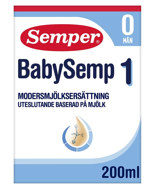 Semper BabySemp1 200ml käyttövalmis maitopohjainen äidinmaidonkorvike syntymästä alkaen