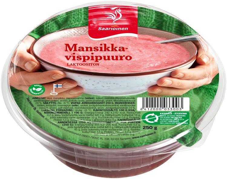 Saarioinen Mansikkavispipuuro 250 g