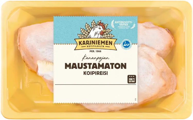 Kariniemen Kananpojan koipireisi maustamaton n. 1 kg